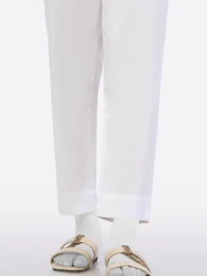 ✅ Straight Cotton Pant Trouser For Women (WHITE)-BCPT