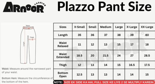 ✅ Palazzo Pant Trouser For Women – PPTW (Black)