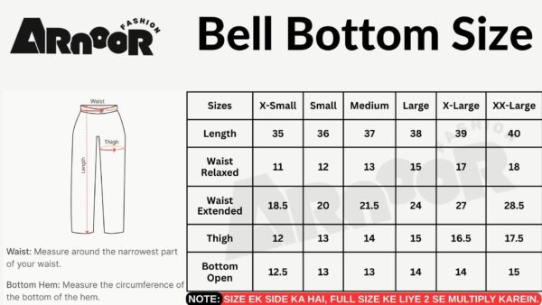 ✅ Bell Bottom Cotton Trousers For Women (Off White) – BBCT