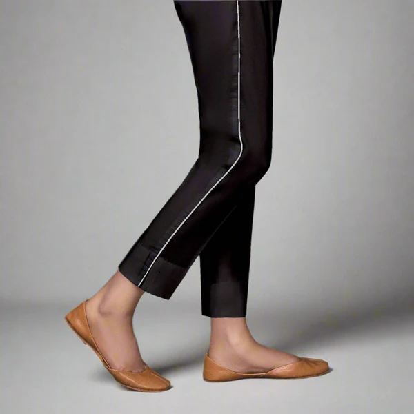✅ Straight Cotton Pants with Side Dori Piping – SCPD
